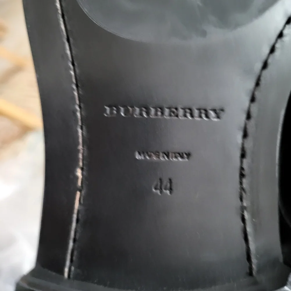 Burberry Glossy Black Leather Derbys